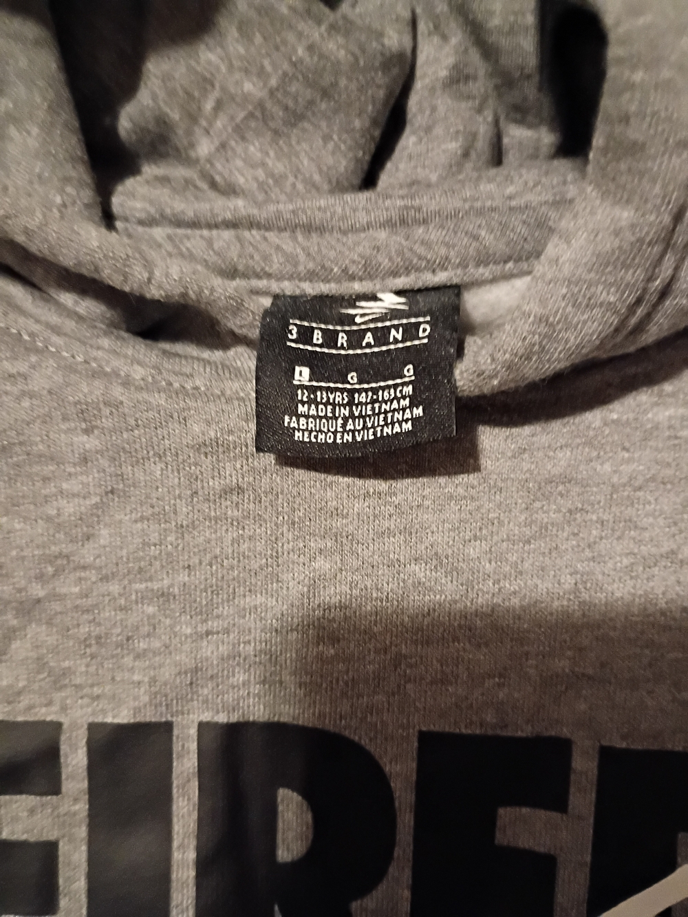 Boys Gray Hoodie Shirt - Casual Pullover